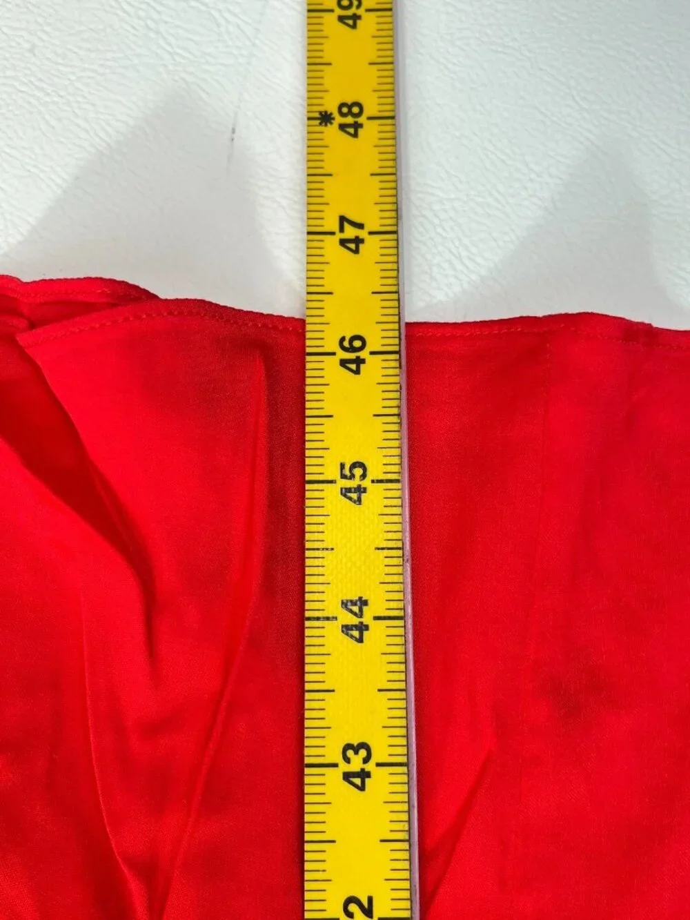 NWOT Farm Rio Red Gathered Midi Dress Size M - Picture 13 of 14